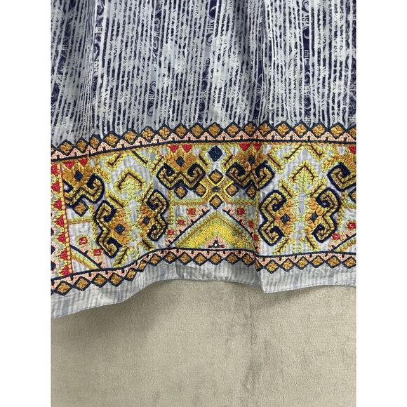 Anthropologie Bhanuni by Jyoti Jina Blue Halter Top Size Small - Picture 5 of 10